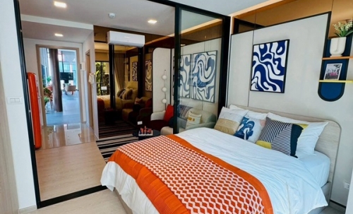 คอนโดใหม่ ใกล้ ม.กรุงเทพ Dcondo Vivid Rangsit ทำเลดีมาก พร้อมรถรับ-ส่งถึงหน้ามหาลัย โทร 065-4496399