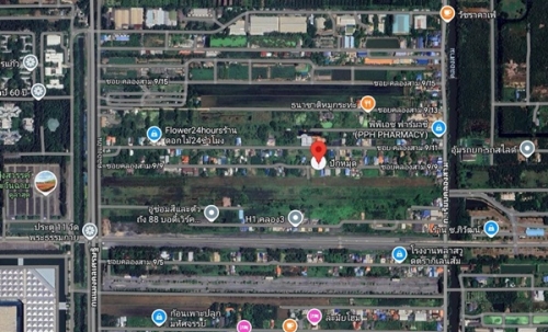 ขายที่ดินซอยคลองสาม 9/9 พื้นที่ 104 ตร.ว. สี่เหลี่ยมผืนผ้าสวย บรรยากาศ เงียบสงบ เป็นส่วนตัว โทร 0925519322