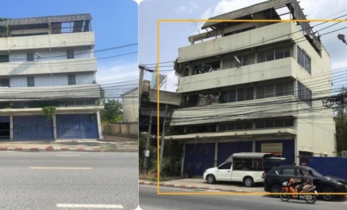 ขายที่ดิน พร้อมตึก 124 ตารางวา 3 ชั้นครึ่ง สุขาภิบาล5