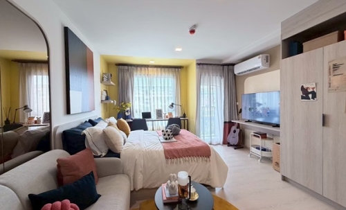 ขายคอนโด ใหม่ dcondo Vivid Rangsit ตรงข้าม ม.กรุงเทพ ข้ามสะพานลอยก็ถึงมหาลัย พร้อมอยู่ โทร 0616161426