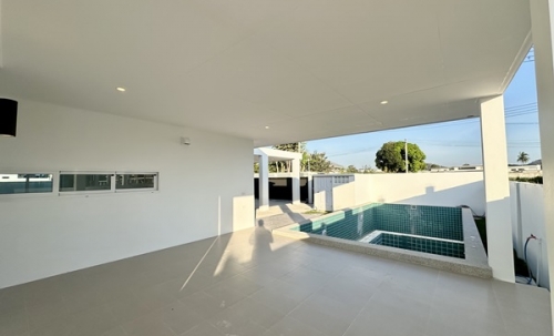 พูลวิลล่าโมเดิร์น 3 ห้องนอน 3.5 ห้องน้ำ สระเกลือส่วนตัว ในหัวหิน ใกล้ Black Mountain และรร.นานาชาติ โทร 0823664757