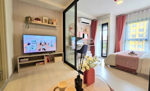 Dcondo Shine Rangsit คอนโด ใกล้ ม.ธรรมศาสตร์ พร้อมอยู่ แต่งครบ โทร 065-4496399