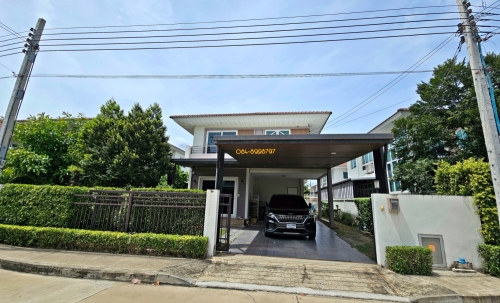 ขายหรือให้เช่า บ้านเดี่ยวทำเลดี เดินทางสะดวกใกล้ถนนบรมราชชนนี และรถไฟฟ้าสายสีม่วง (สถานีตลาดบางใหญ่)