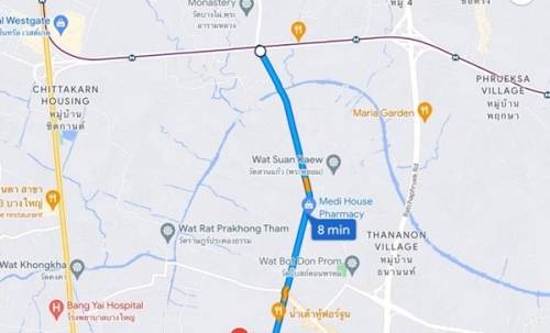 ขายที่ดิน บางใหญ่ ใกล้รถไฟฟ้า 99 วา 2.1 ล้าน 0864540423