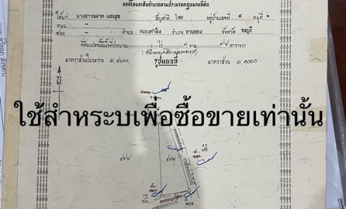 ขายที่ดิน 198 ตร.ว. ทำเลทอง ในแหล่งชุมชน ติดถนน อ.พานทอง จ.ชลบุรี โทร 0953157555