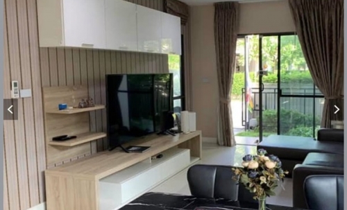 ให้เช่าบ้านแฝดสไตล์บ้านเดี่ยว 2 ชั้น พร้อมอยู่ ทำเลพระราม 9 - อ่อนนุช ตกแต่งครบ Tel 092850905ห้า