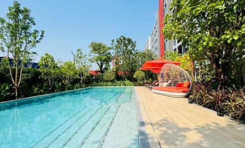 ขายคอนโด ใหม่ dcondo Vivid Rangsit ตรงข้าม ม.กรุงเทพ ข้ามสะพานลอยก็ถึงมหาลัย พร้อมอยู่ โทร 0616161426