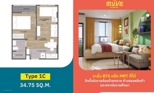 ขายคอนโดใหม่พร้อมอยู่ เดอะ มูฟ บางหว้า ติดรั้วมหาวิทยาลัยสยาม ใกล้ BTS โทร 065-4496399