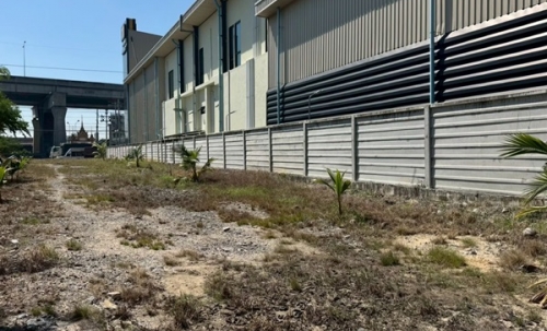 ขายที่ดิน บางนา กม.25 (พื้นที่สีแดง) เนื้อที่ 4 ไร่ 3 ตรว. ติดถนนบางนา-ตราด ฝั่งขาออก โทร 090-6360022