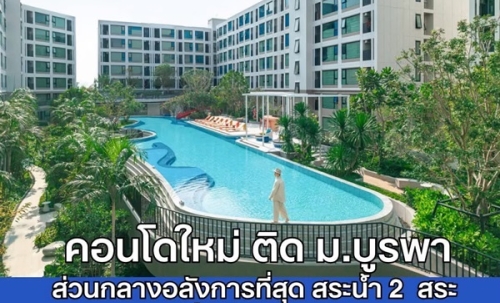 Kave Coco Bangsaen ซื้อคุ้มกว่าเช่า! คอนโดพร้อมอยู่ ติด ม.บูรพา ใกล้ทะเลเพียง 5 นาที โทร 065-563-9565