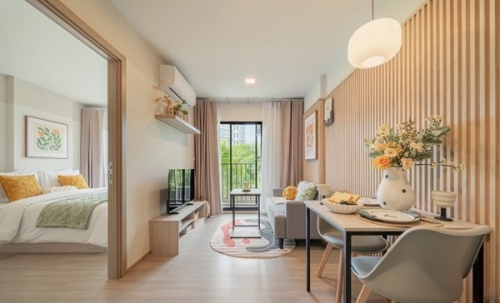 ดีคอนโด เซนส์ บางแสน พร้อมเข้าอยู่แล้ววันนี้ คอนโด ใกล้ ม.บูรพา ราคาดีสุดในย่าน โทร 093-1681685