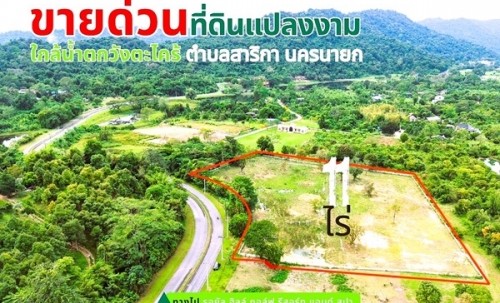 ขายที่ดินแปลงใหญ่สวยเนื้อที่ 11 ไร่ ต.สาริกา อ.เมืองนครนายก จ.นครนายก โทร.084-1416555