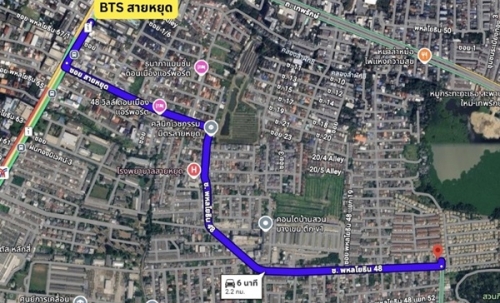 ขายที่ดินแปลงสวย 39 ตร.ว. ซอยพหลโยธิน 48 ถมแล้วพร้อมสร้างบ้าน หน้ากว้างจอดรถได้ 3 คัน! โทร 088-7411719