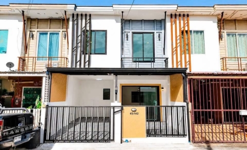 ทาวน์เฮาส์ 2 ชั้น หมู่บ้านพฤกษาไพร์ม 91 บางศรีเมือง นครอินทร์ และรัตนาธิเบศร์ ใกล้ท่าเรือบางศรีเมืองเพียง 200