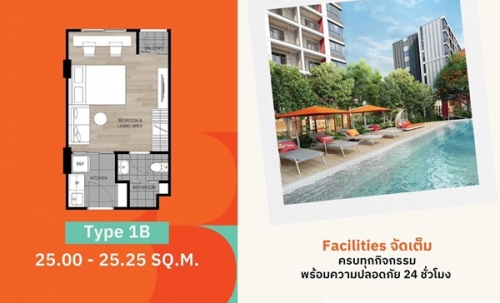 ห้ามพลาด Dcondo Vivid Rangsit ทำเลดีมาก ใกล้ม.กรุงเทพ พร้อมรถรับ-ส่งถึงหน้ามหาลัย โทร 065-4496399