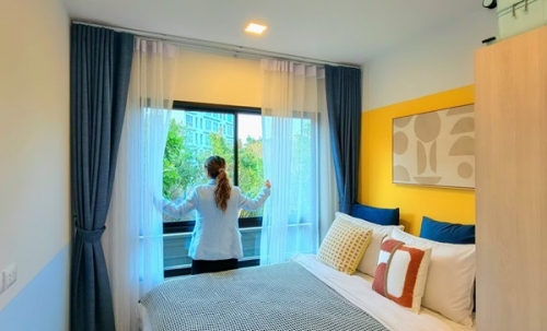 ดีคอนโด เซนส์ บางแสน คอนโด ใกล้ ม.บูรพา พร้อมอยู่แต่งครบ Fully Furnished โทร 0931681685