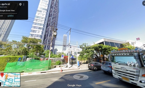 ขายที่ดินเปล่าติดถนนเอกมัย ซอย 9 (สุขุมวิท 63)​ คุณอชิระวิชญ์ 097-554-9541